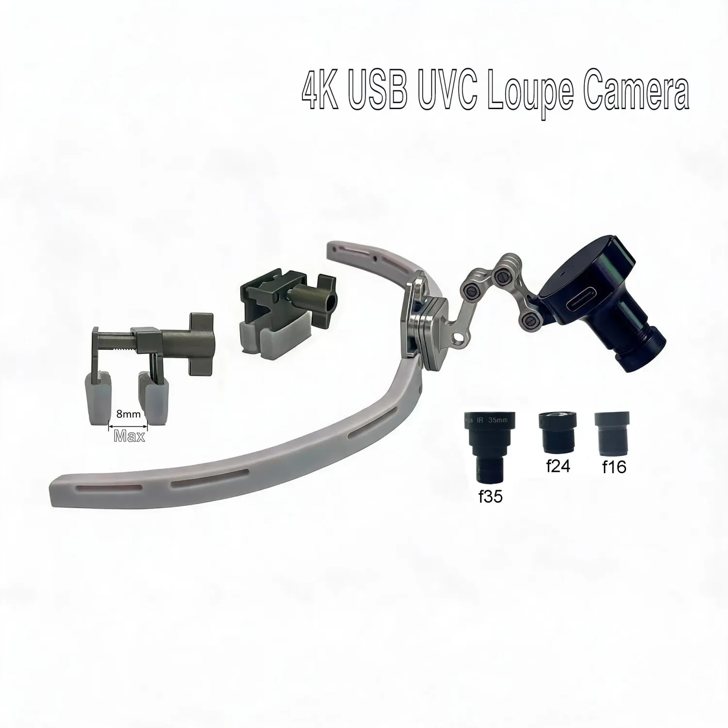 4K USB UVC Camera for Binocular Loupes