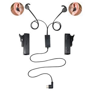 Double Sensor USB Security Protection Webcam Body Worn Surveillance Bluetooth Earphone Earpiece HD Camera